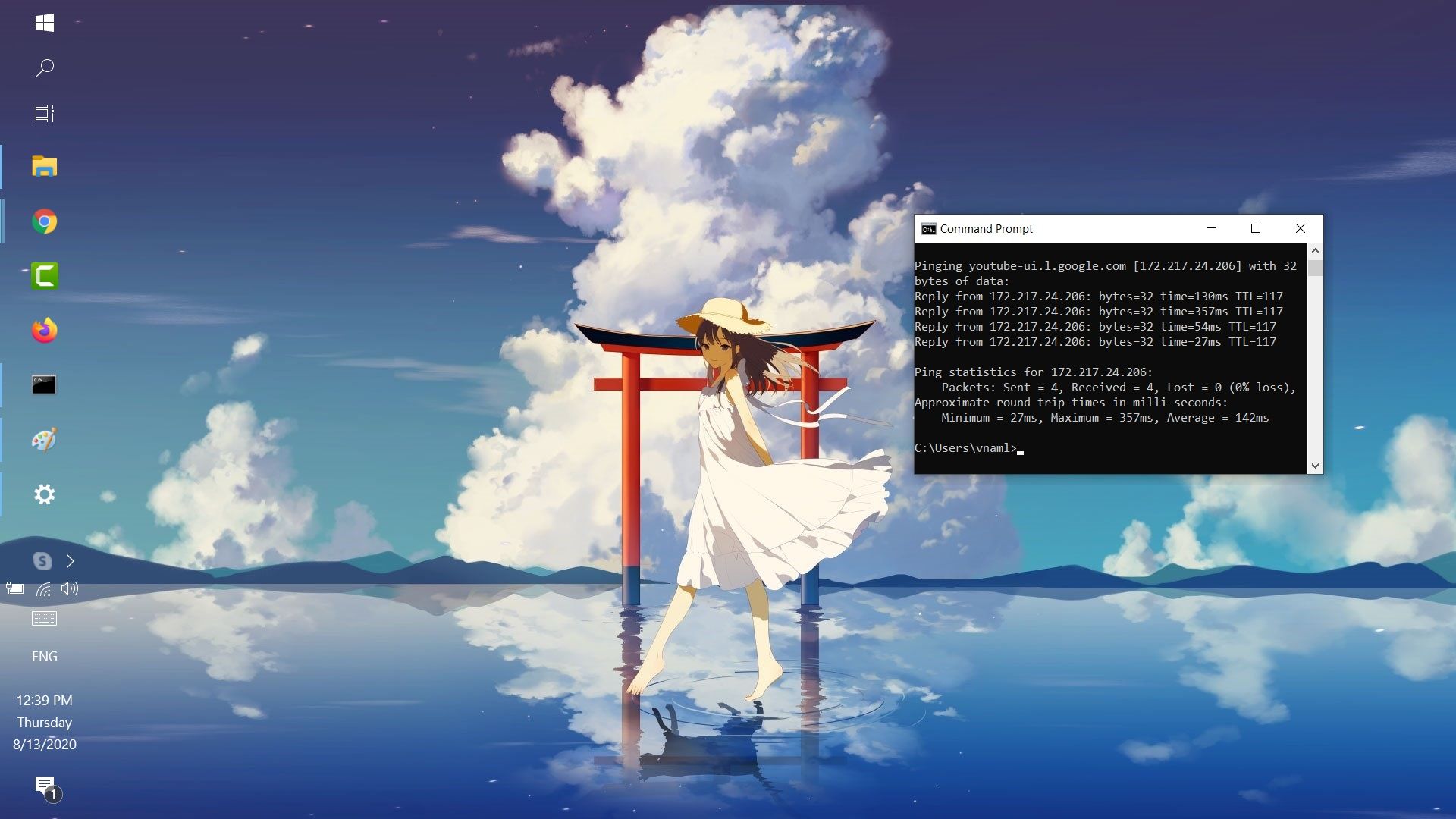 Hướng dẫn kiểm tra độ ổn định kết nối website trên Windows 10