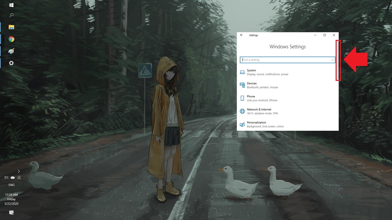 Hướng dẫn tắt tính năng tự động thu nhỏ thanh cuộn, giúp tương tác menu dễ dàng hơn trên Windows 10