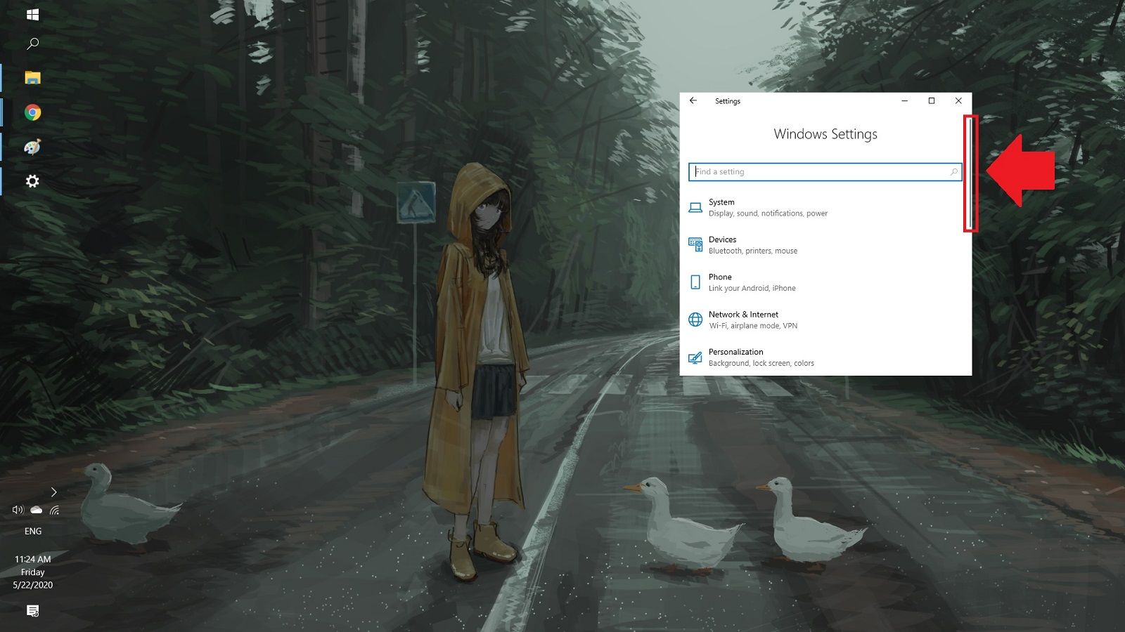 Hướng dẫn tắt tính năng tự động thu nhỏ thanh cuộn, giúp tương tác menu dễ dàng hơn trên Windows 10