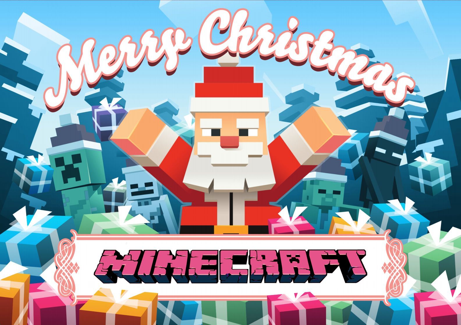 Khéo tay hay mò, fan đánh hẳn bài nhạc mừng Giáng sinh trong Minecraft bằng những nhạc cụ không tưởng