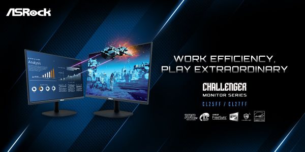 ASRock ra mắt màn hình Challenger hướng đến phân khúc văn phòng và gaming