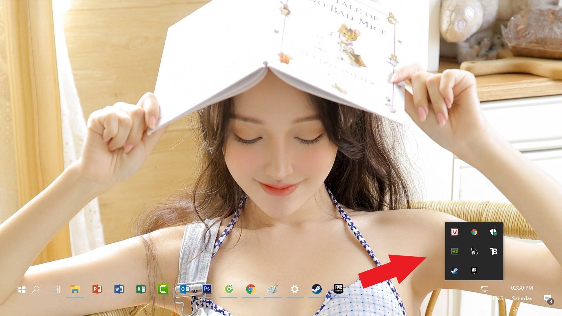 Mẹo thu nhỏ tất cả cửa sổ xuống System Tray bằng chuột phải, giữ cho Taskbar luôn gọn gàng