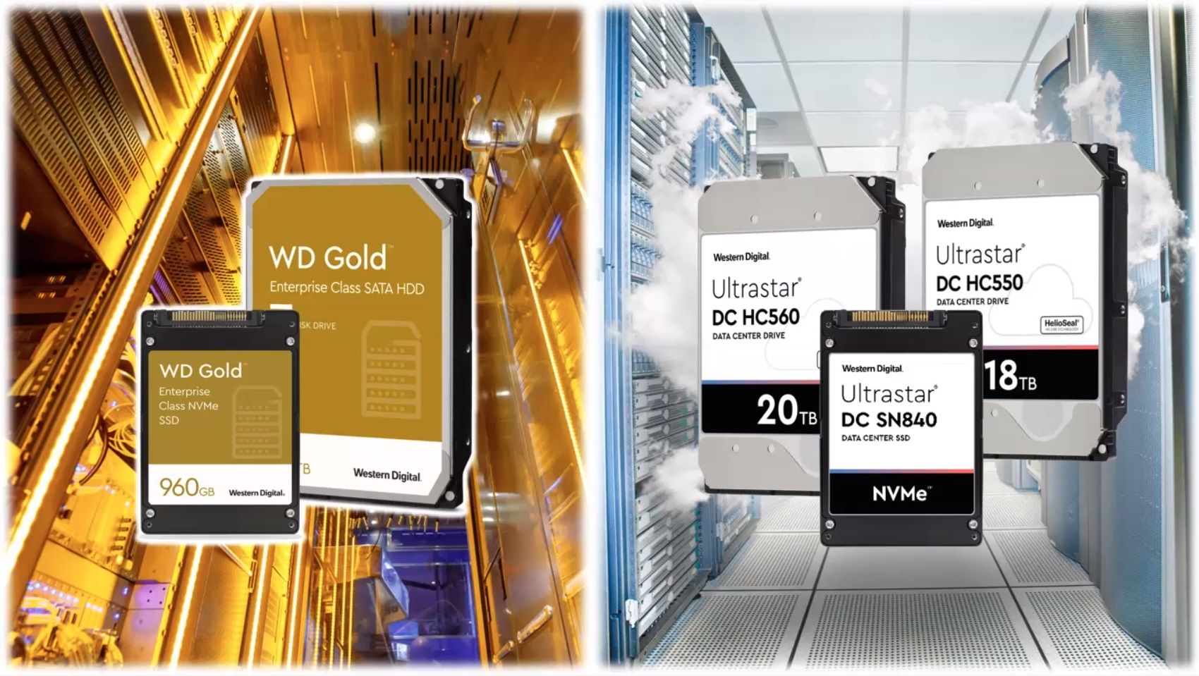 Tìm hiểu về ổ cứng Western Digital Ultrastar và WD Gold dành cho máy chủ