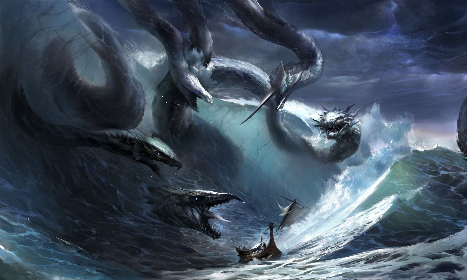 Vì ai cũng cần desktop ấn tượng, mời anh em tải bộ hình nền quái vật biển cả Leviathan huyền bí