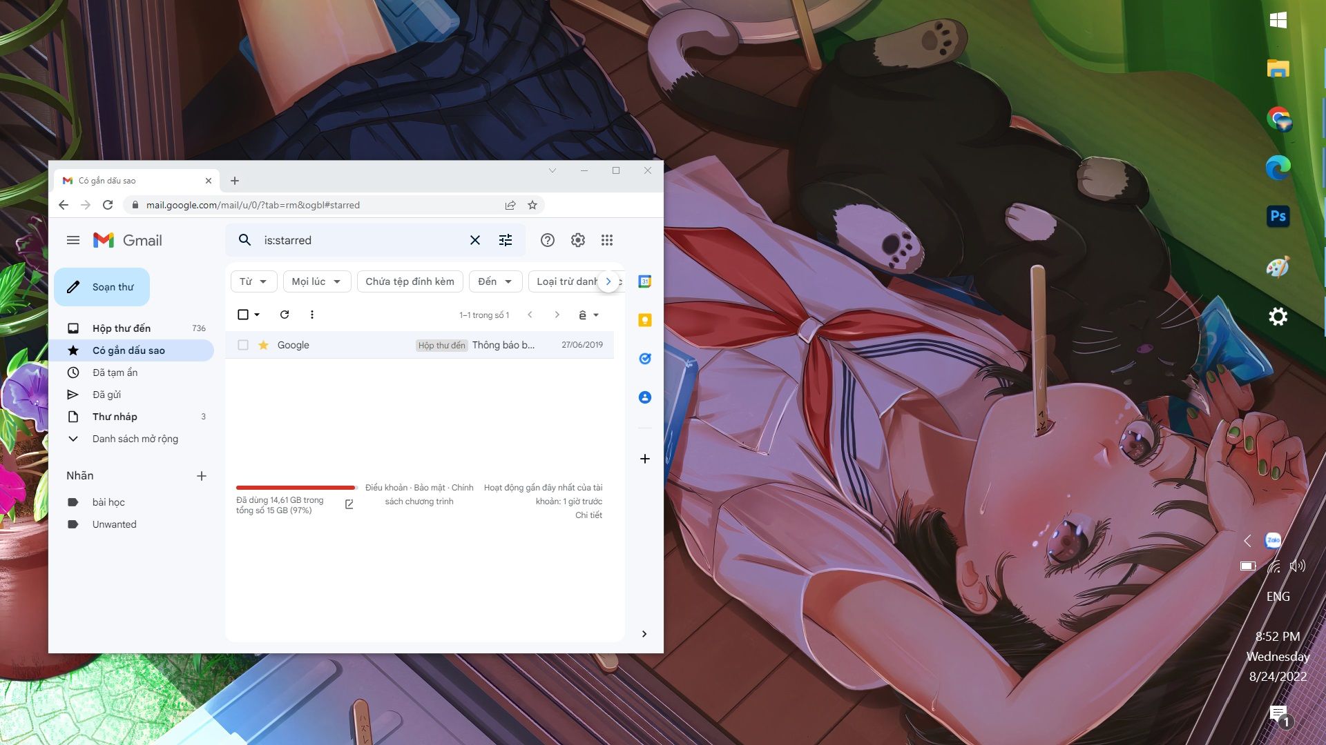 Phòng bệnh hơn chữa bệnh, hướng dẫn sao lưu tài khoản Gmail của bạn