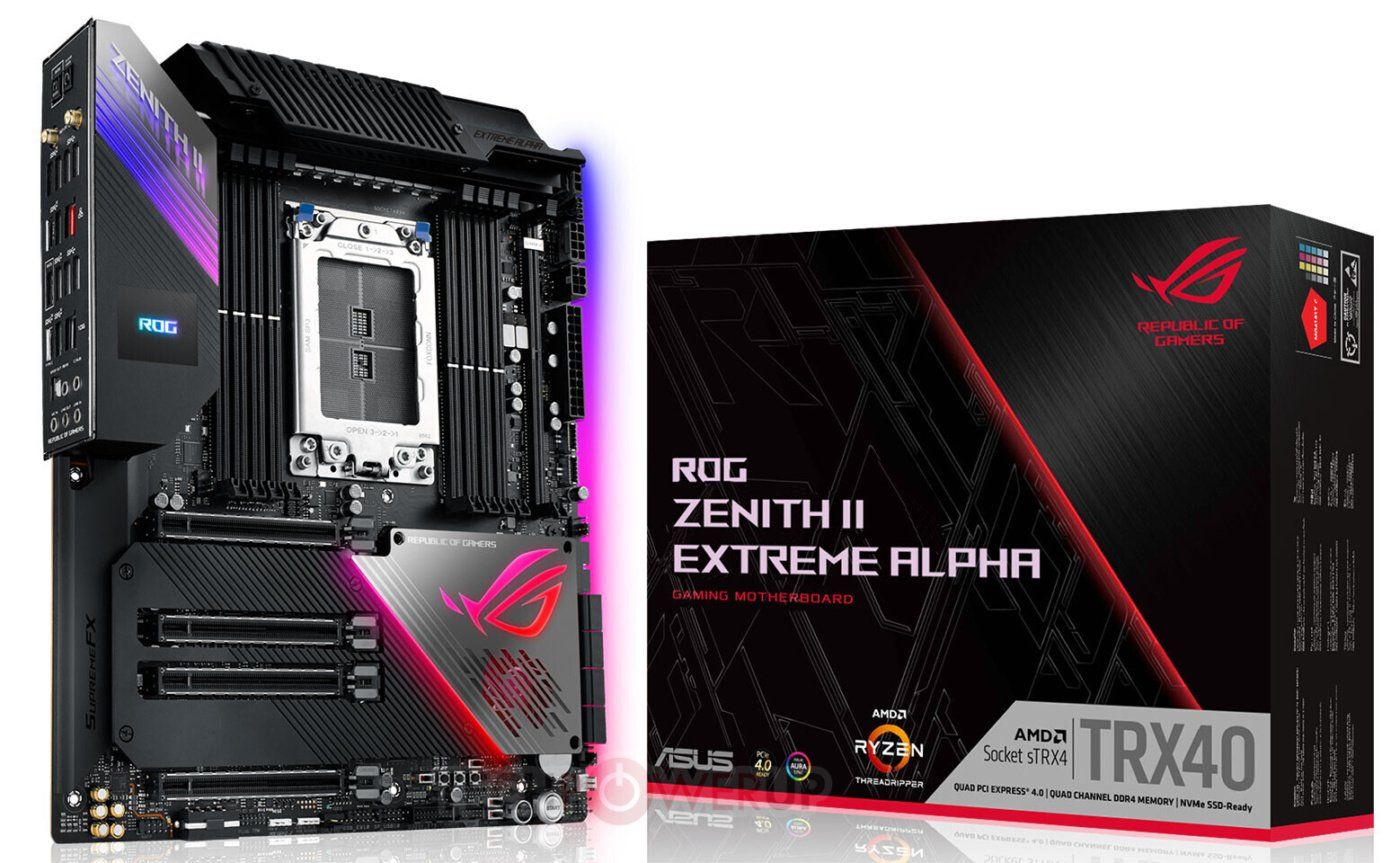 Asus ra mắt bo mạch chủ ROG Zenith II Extreme Alpha để cân CPU AMD Threadripper 128 luồng