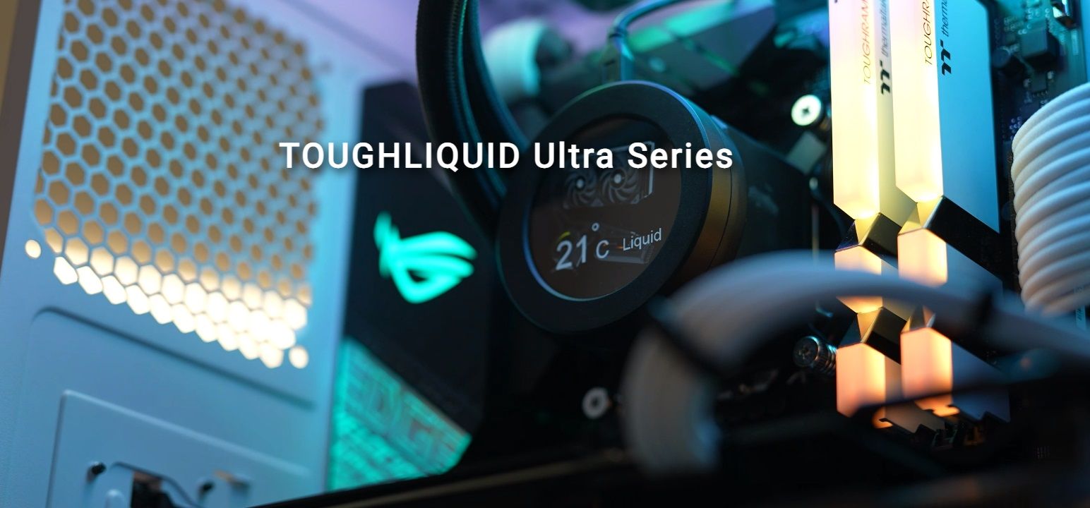 Thermaltake trình làng tản nhiệt nước AIO ToughLiquid Ultra tích hợp màn hình LCD, tương thích CPU Intel và AMD