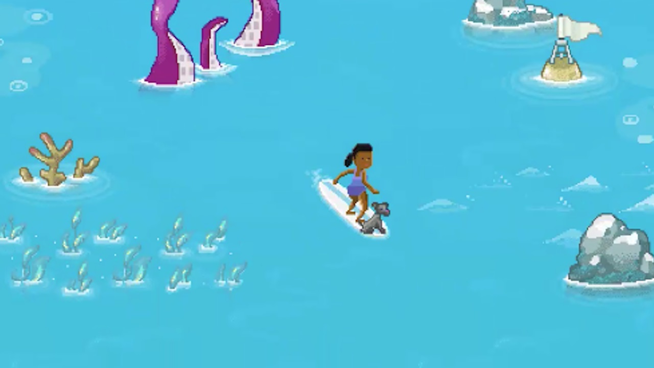 Game khủng long của Google Chrome xưa rồi, mời anh em lướt ván với Edge Surf khi bị “cá mập cắn cáp”