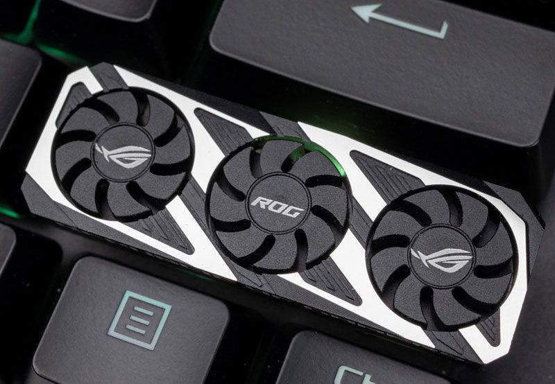 Xuất hiện keycap ROG biến phím Shift thành card đồ họa 3 quạt hầm hố