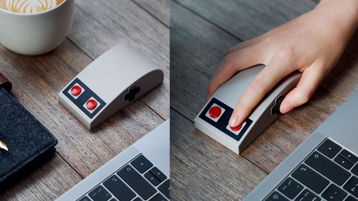 Tay cầm NES "hồi sinh" dưới dạng chuột máy tính không dây, có nút cuộn cảm ứng và D-pad