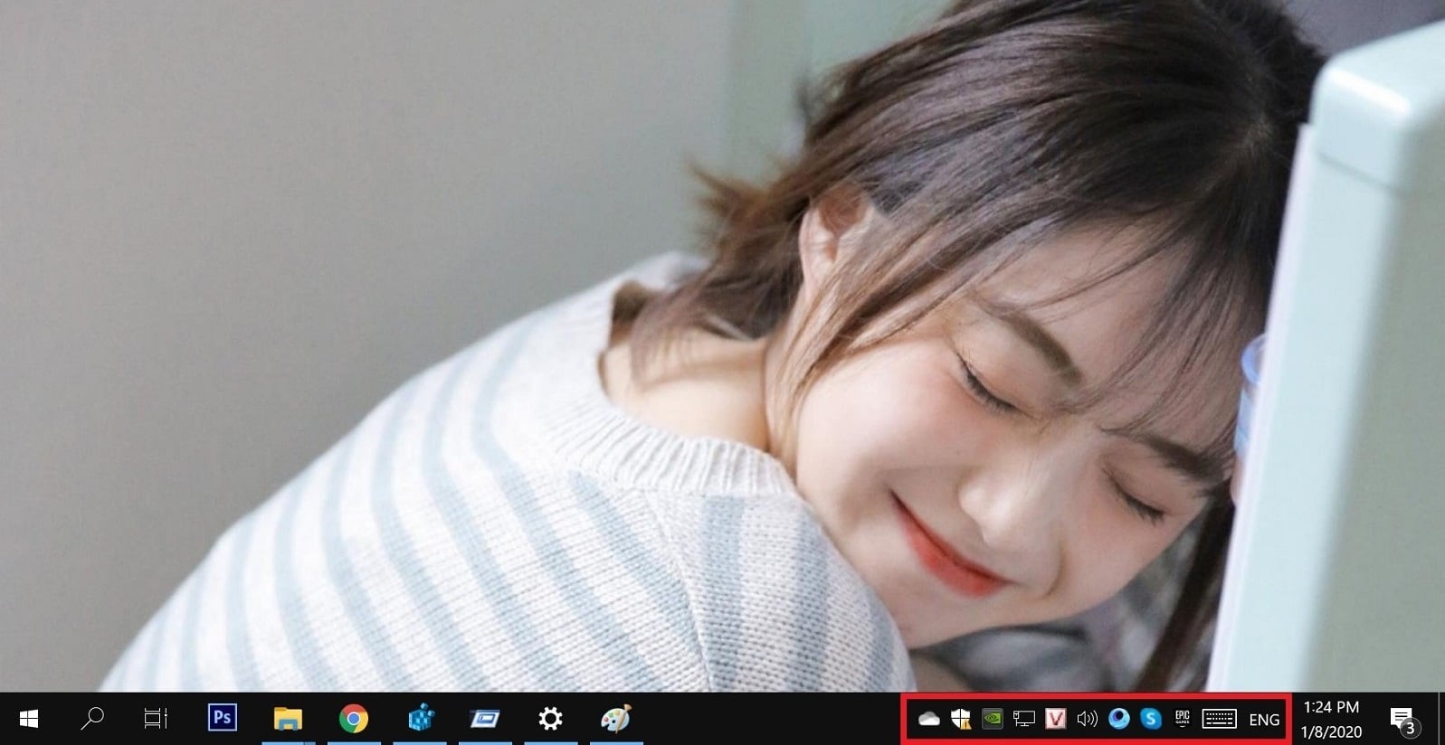Hướng dẫn hiển thị tất cả các ứng dụng ẩn trên thanh Taskbar trong Windows 10