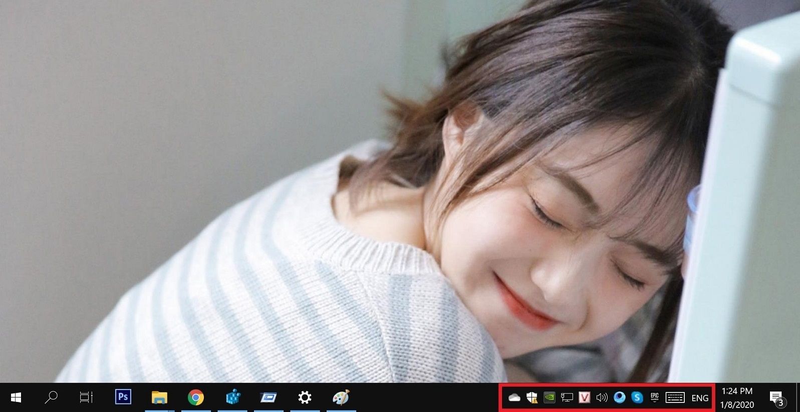 Hướng dẫn hiển thị tất cả các ứng dụng ẩn trên thanh Taskbar trong Windows 10