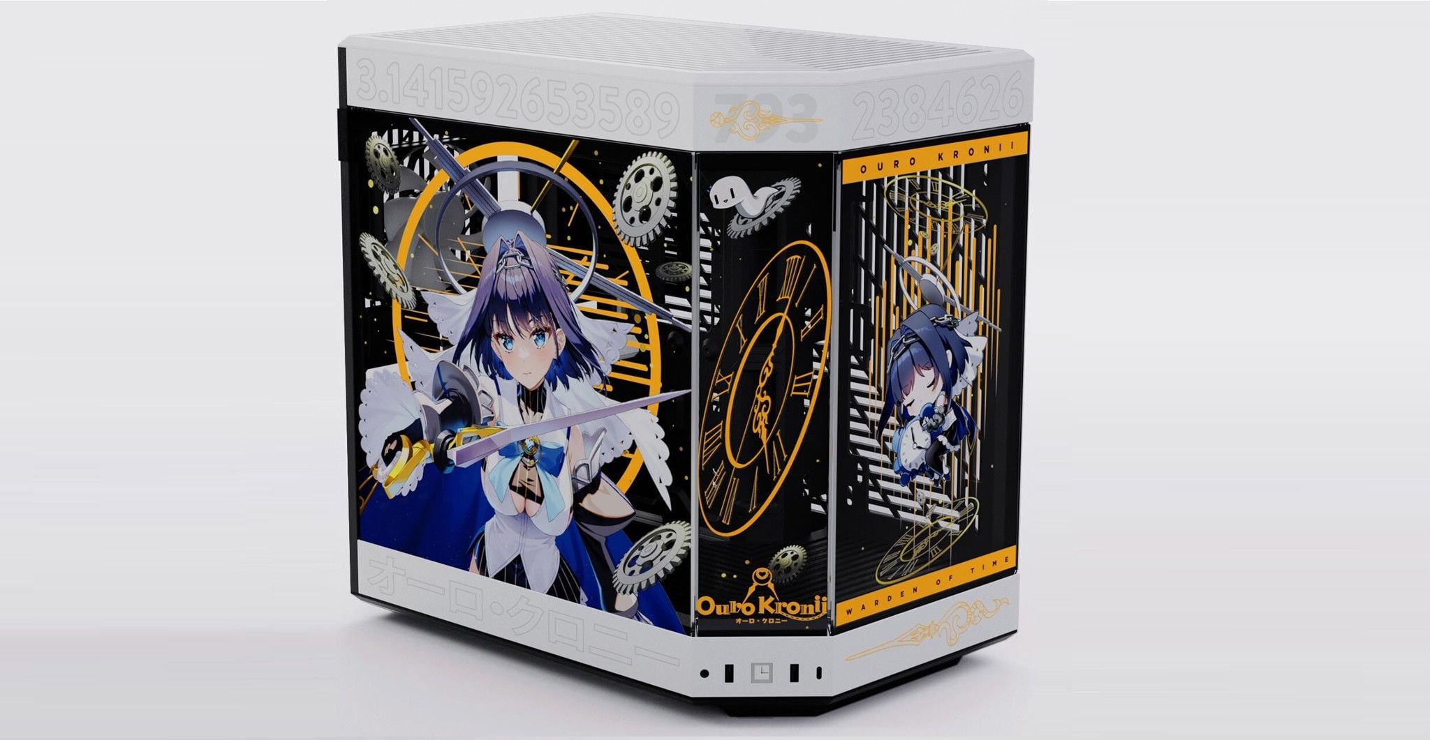 HYTE hợp tác Hololive ra mắt mẫu case Y60 bản giới hạn đẹp mãn nhãn với hình ảnh VTuber Ouro Kronii