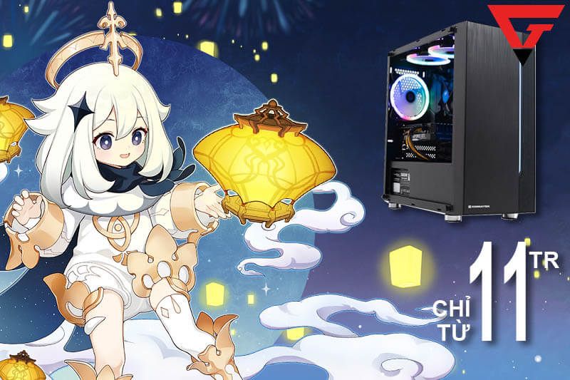 Cấu hình PC 11 triệu: Max setting Genshin Impact, Livestream mượt