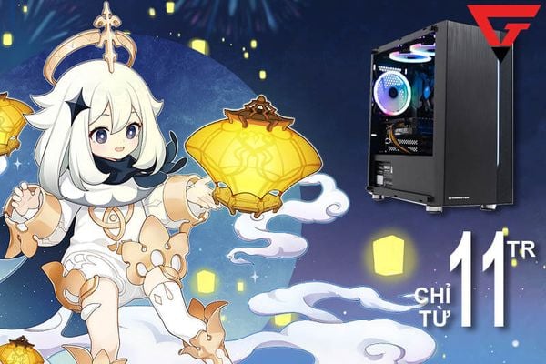 Cấu hình PC 11 triệu: Max setting Genshin Impact, Livestream mượt