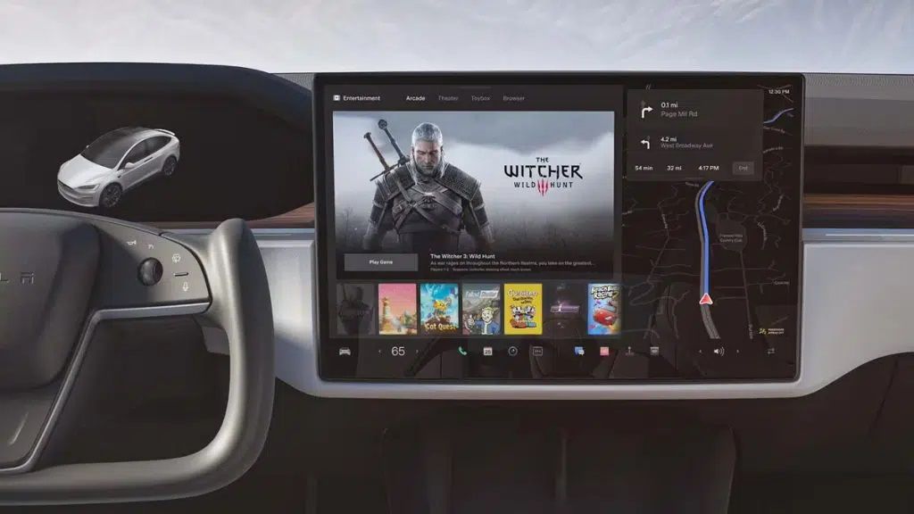 Elon Musk nhá hàng tính năng chiến game Steam trên xe Tesla
