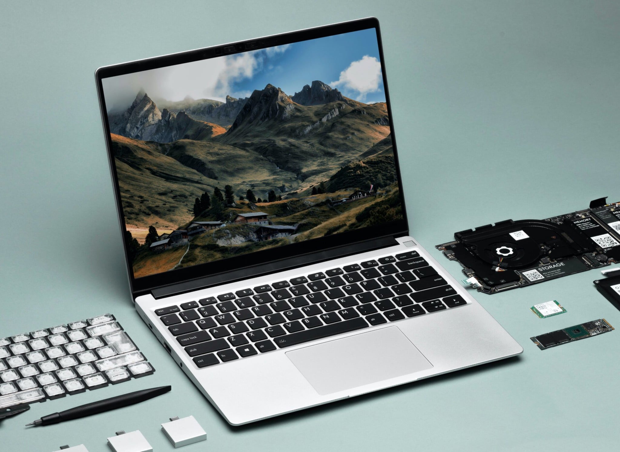 Dòng laptop Intel modular đầu tiên đã mở bán, cho phép tùy biến từ bo mạch chủ đến từng cổng cắm