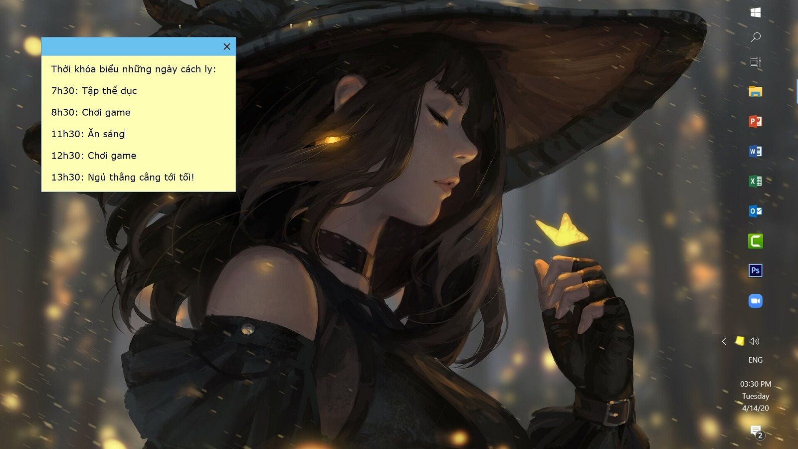 Hướng dẫn tạo giấy dán hẹn giờ cho desktop, liều thuốc hữu ích cho người hay quên