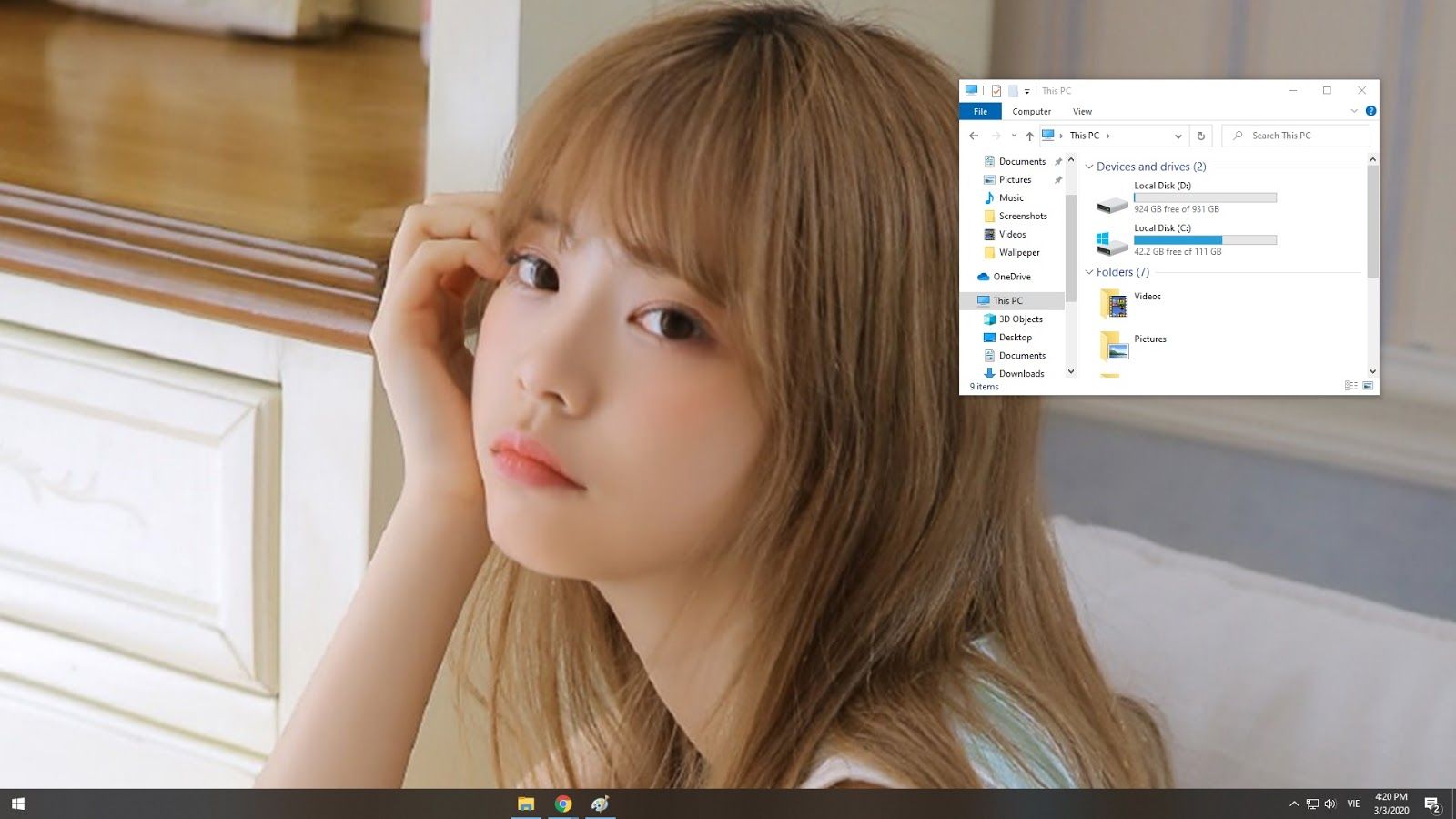 Hướng dẫn sử dụng tính năng Peek làm trong suốt các cửa sổ đang mở, hiển thị màn hình Desktop