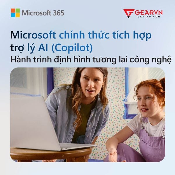 Trợ lý AI (Copilot) đã được tích hợp sẵn trong Microsoft 365