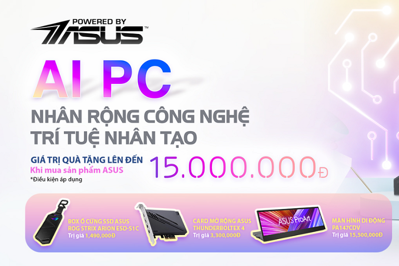 AI PC – NHÂN RỘNG CÔNG NGHỆ TRÍ TUỆ NHÂN TẠO