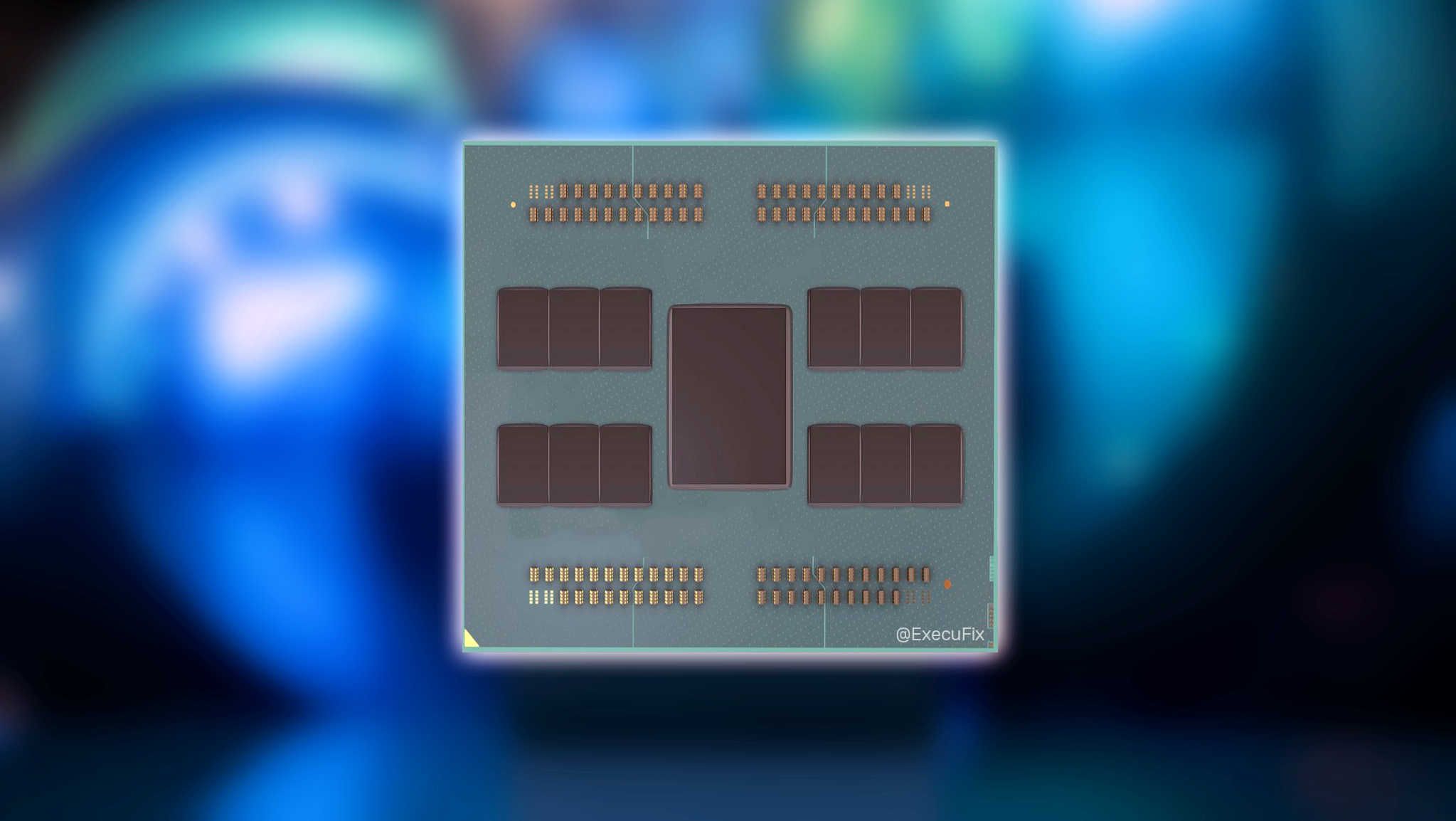 AMD lộ diện CPU siêu khủng ghép từ 12 con chip, tiến trình 5nm tối tân