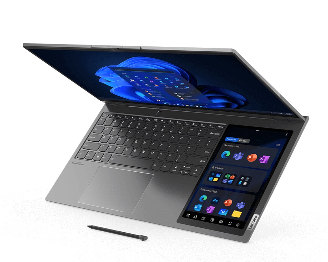 Lộ ảnh laptop ThinkBook Plus 17 inch có bảng vẽ tích hợp, chạy Windows 11