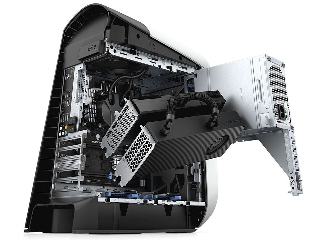 Bất ngờ xuất hiện tản nhiệt nước GPU đầu tiên gắn radiator thẳng vào khe PCIe trong PC Alienware