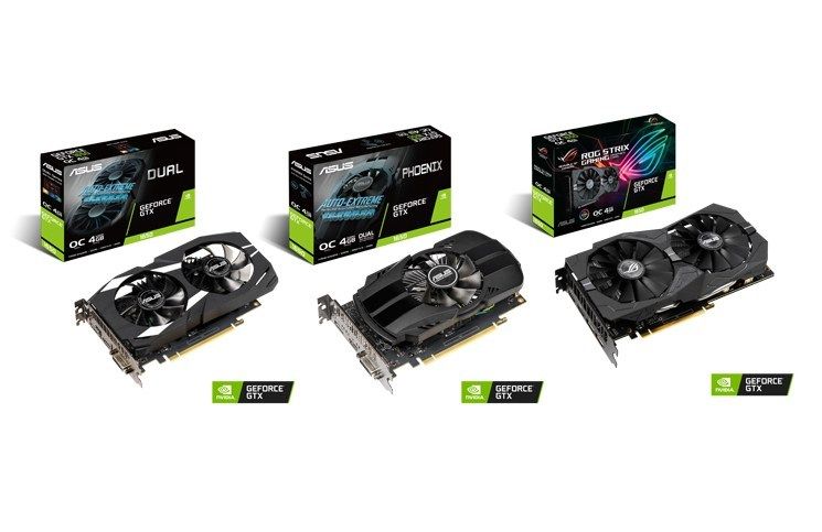 VGA GTX 1650 được Asus ra mắt đầy đủ loại với đủ loại giá. Gamer tha hồ lựa chọn.