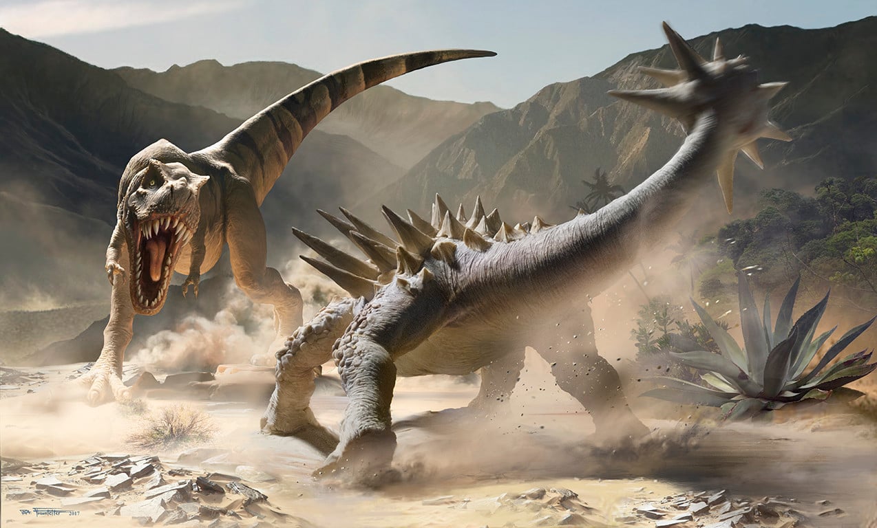 Khủng long bọc giáp Ankylosaurus có chùy đuôi, vậy chúng "mọc" ra quả chùy đó như thế nào?