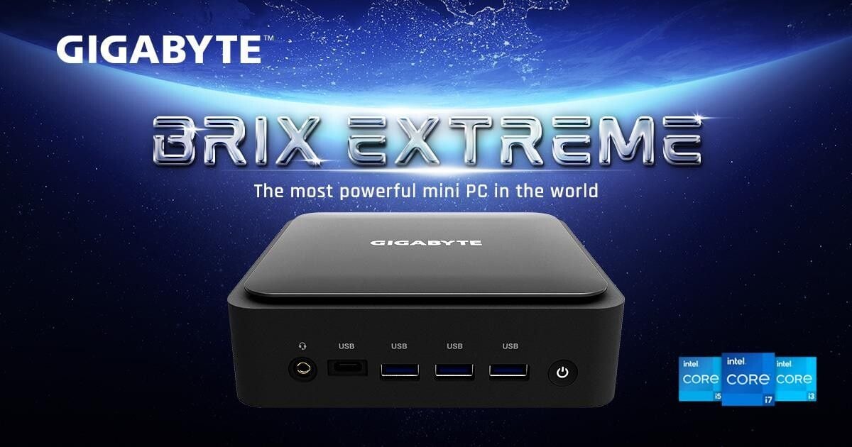 Gigabyte công bố “Mini PC mạnh nhất thế giới” BRIX Extreme