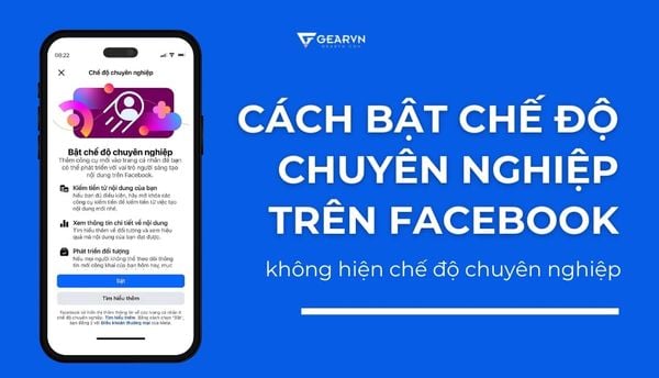 Cách bật chế độ chuyên nghiệp trên Facebook không có chế độ chuyên nghiệp