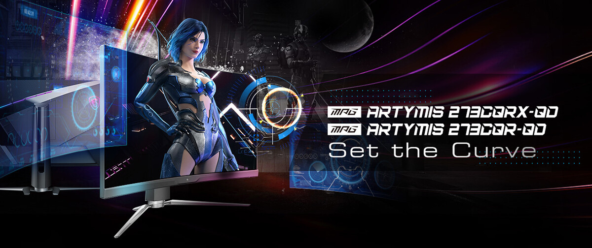 MSI công bố 2 màn hình gaming cong MPG Artymis tích hợp công nghệ chấm lượng tử QD Premium Color