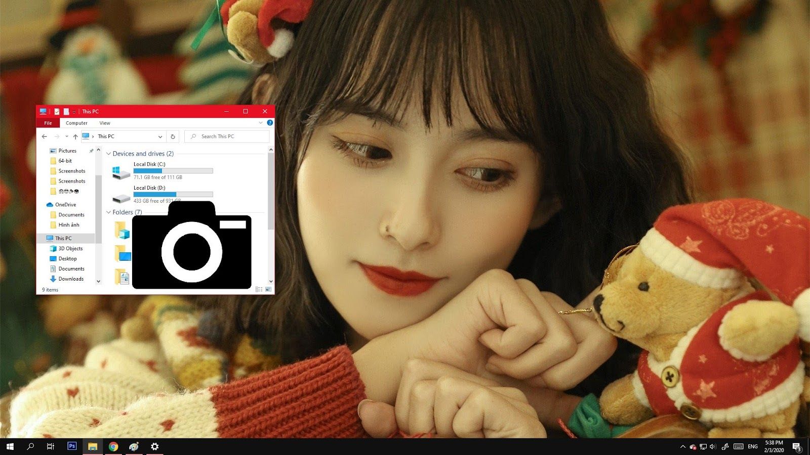 Hướng dẫn chụp cửa sổ đang hiển thị trên màn hình chỉ bằng một tổ hợp phím trên Windows 10