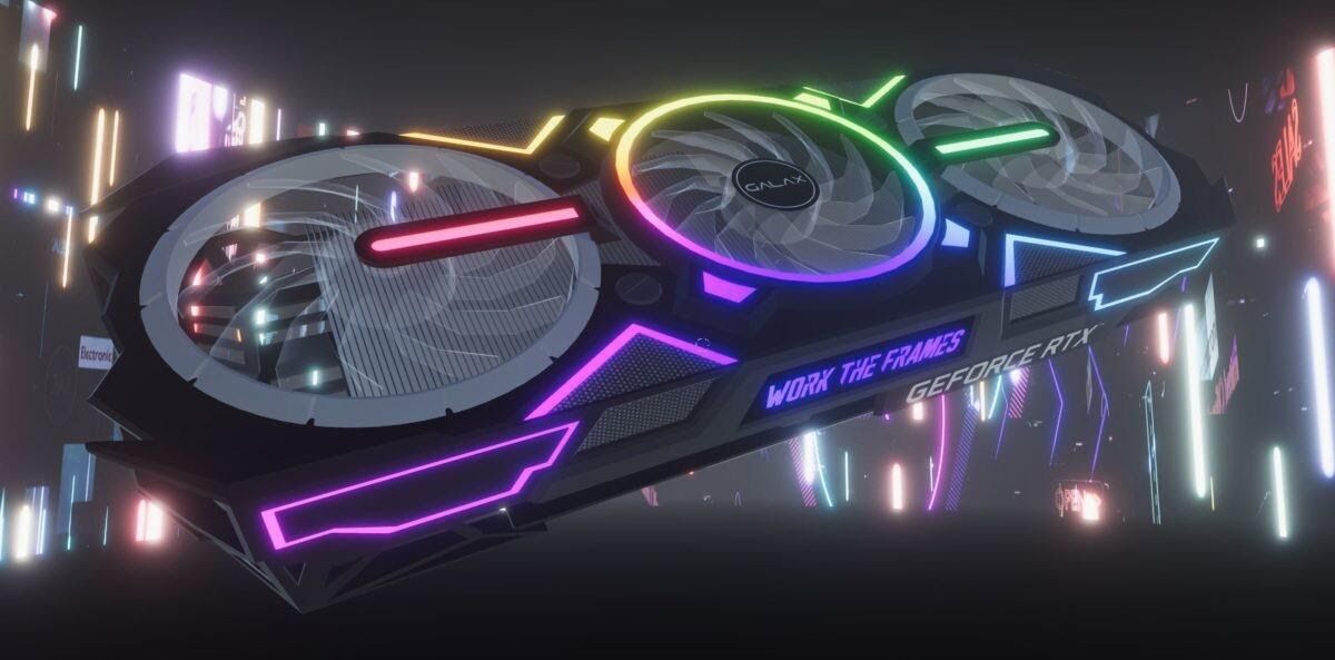 GALAX hé lộ dòng card đồ họa WTF gắn đèn LED RGB toàn thân