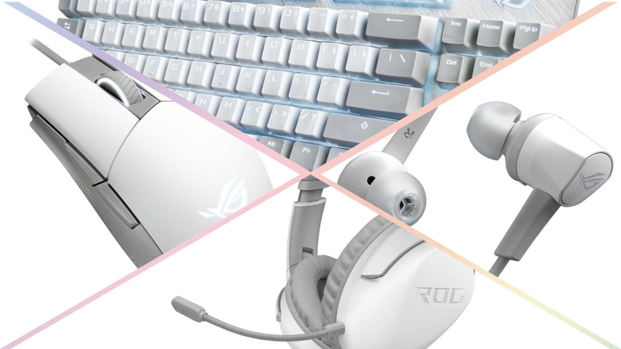 Asus ra mắt bộ gaming gear Moonlight với thiết kế tối giản cùng màu trắng ánh trăng huyền ảo