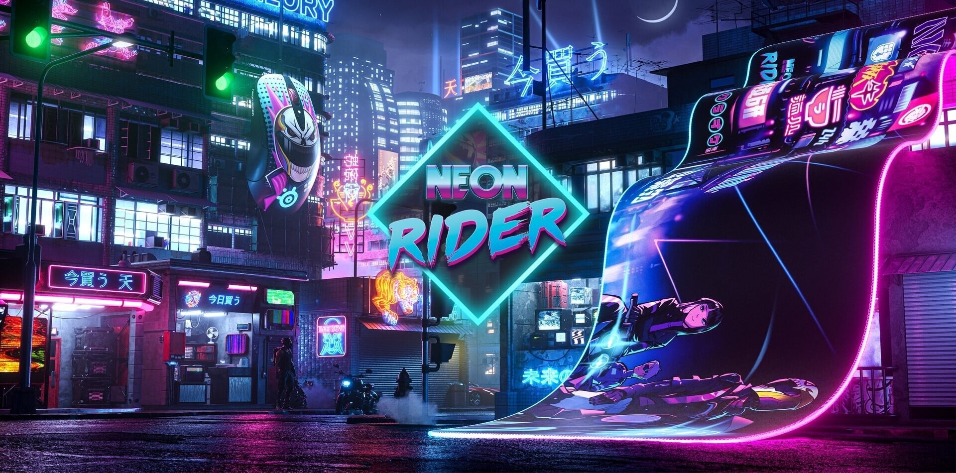 SteelSeries ra mắt bộ skin chuột và mousepad CS:GO Neon Rider cực ngầu với số lượng giới hạn