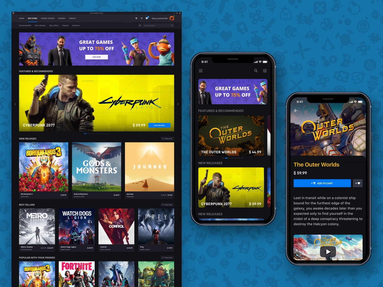 Khô máu với Steam chưa đủ, Epic Games Store đặt mục tiêu phát hành game trên iOS và Android