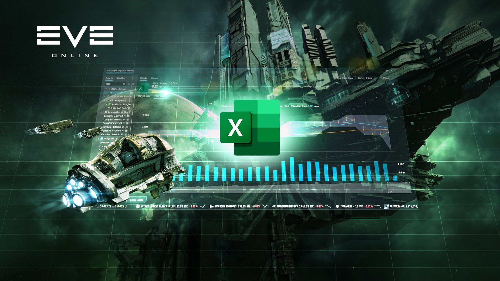 EVE Online trở thành tựa game đầu tiên được tích hợp Microsoft Excel