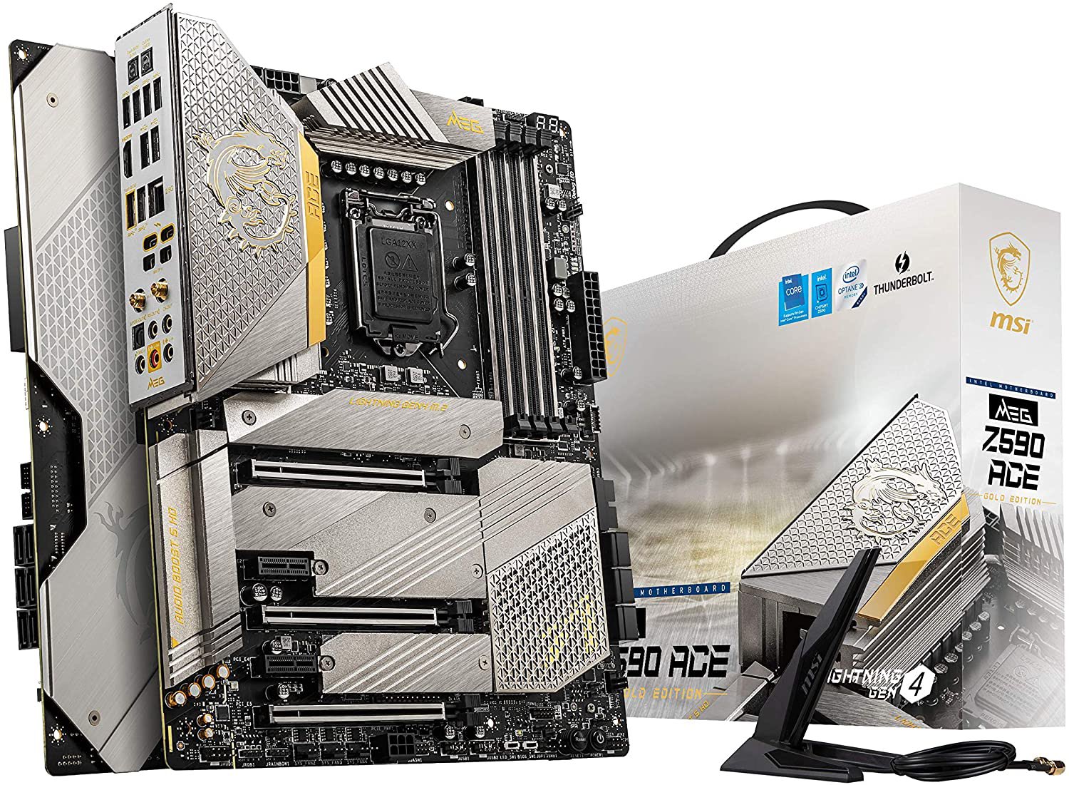 Lộ diện mainboard MSI MEG Z590 ACE phiên bản dát vàng siêu sang chảnh, giá khoảng 600 USD