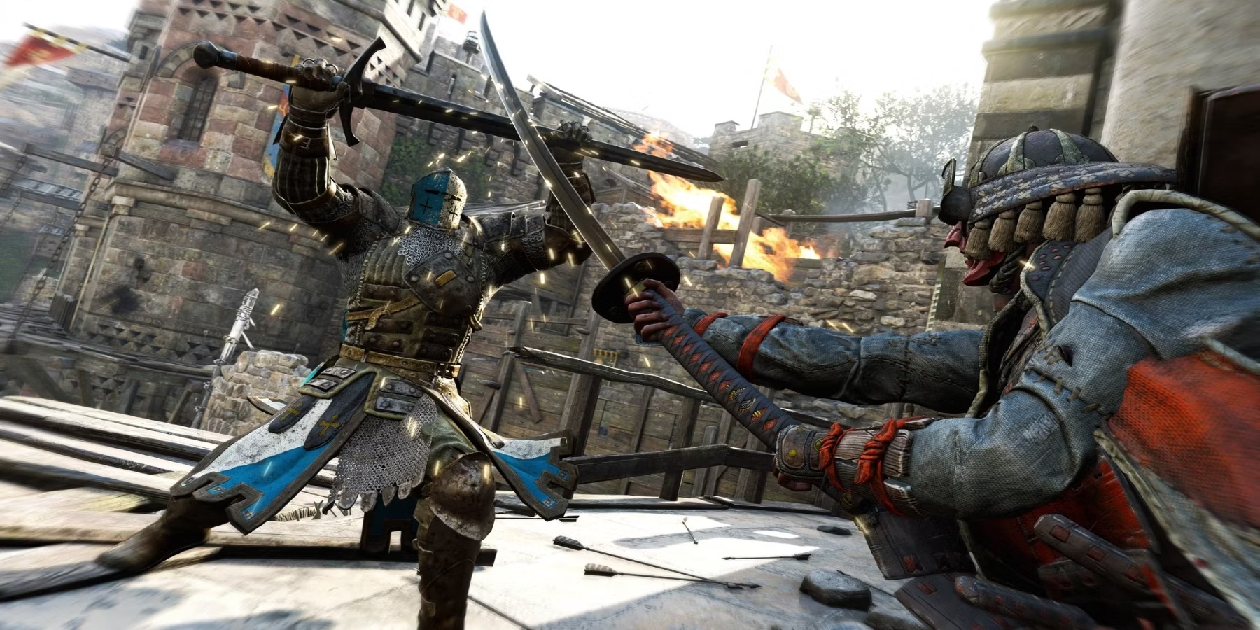 Ấm lòng mùa đông, người cha cầm rìu lao vào giải cứu con trai đang bị hội đồng trong For Honor