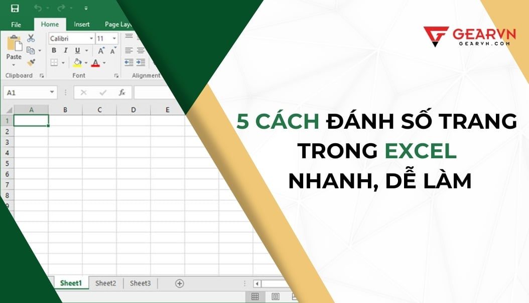 Mẹo: 5 cách đánh số trang trong Excel nhanh, dễ làm