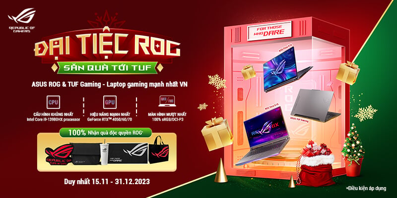 ĐẠI TIỆC ROG - SĂN QUÀ TỚI TUF