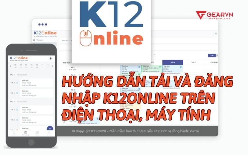 Hướng dẫn tải và đăng nhập K12online trên điện thoại, máy tính