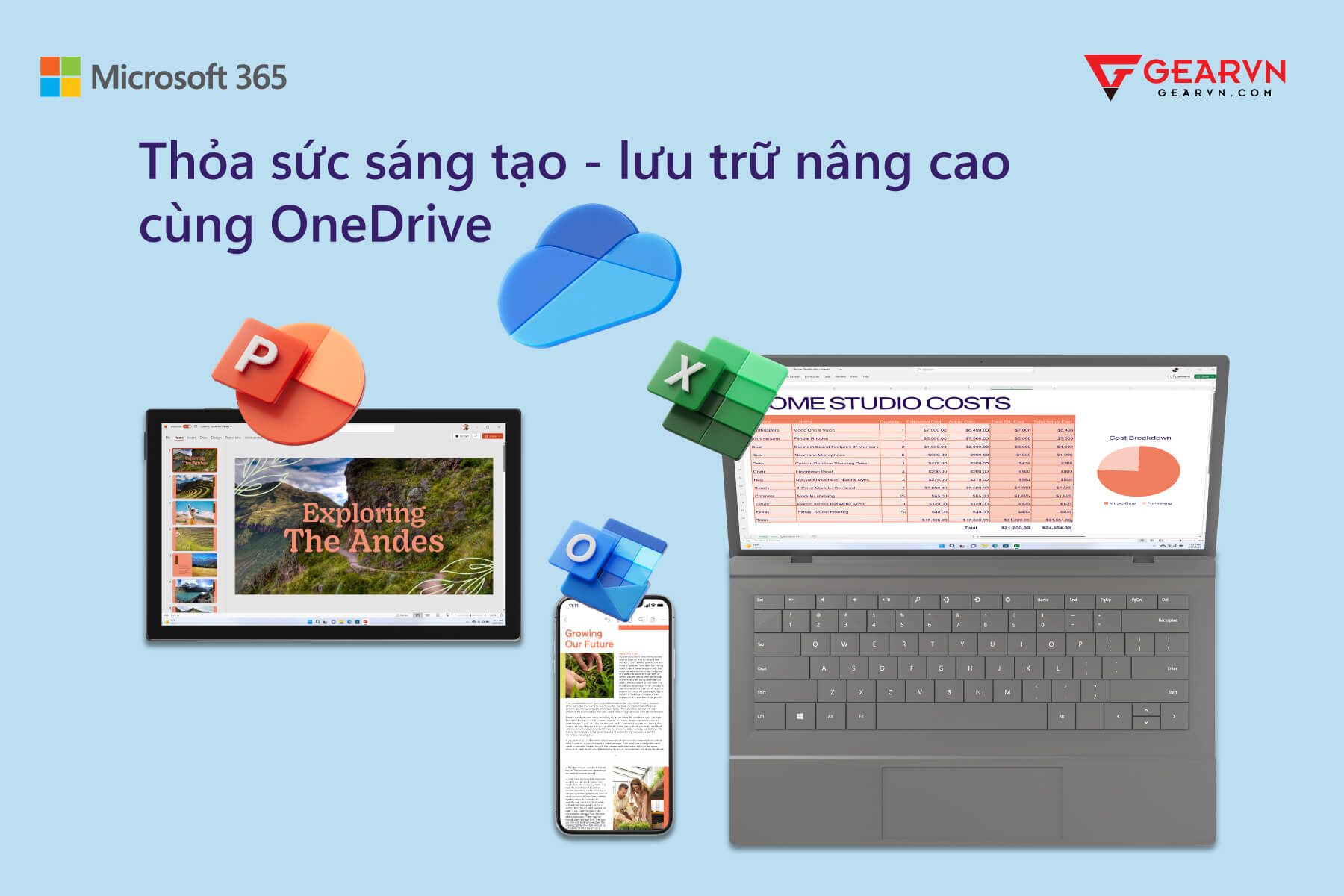 Thỏa sức sáng tạo - Lưu trữ nâng cao cùng OneDrive