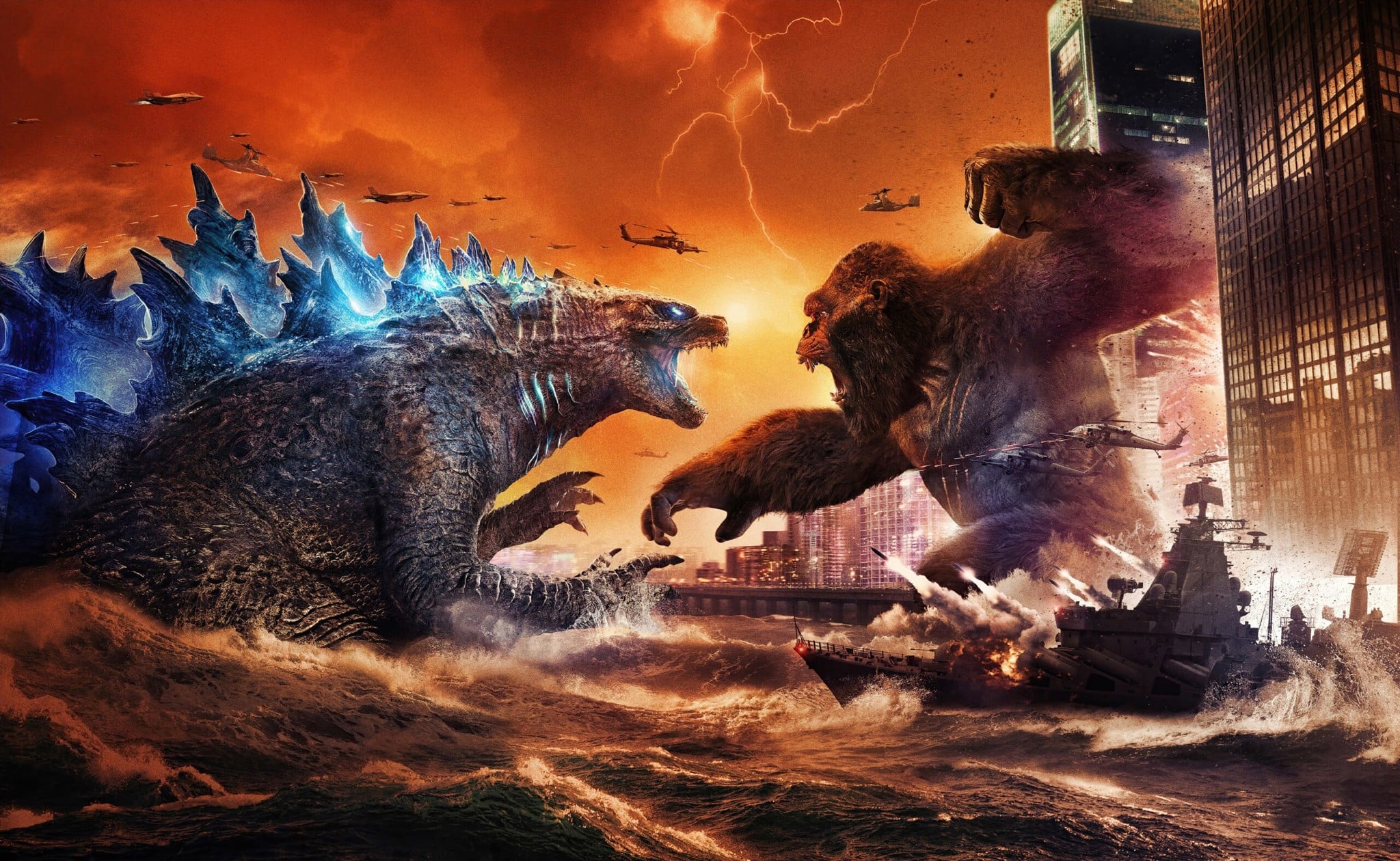 Vì ai cũng cần desktop ấn tượng, mời anh em tải bộ hình nền Godzilla đại chiến Kong cực ngầu