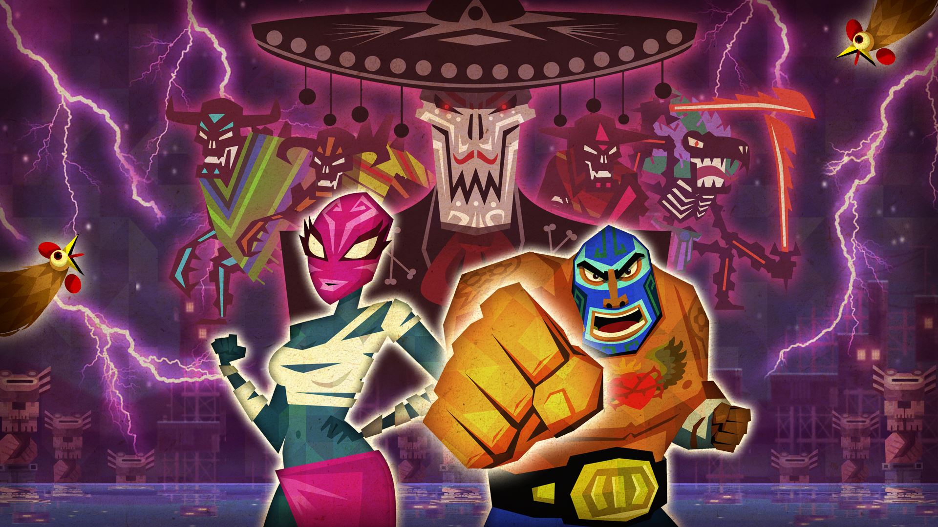 Guacamelee! 2 và Guacamelee! Super Turbo Championship miễn phí, mời bạn hóa đô vật Mexico giải cứu con gái mình