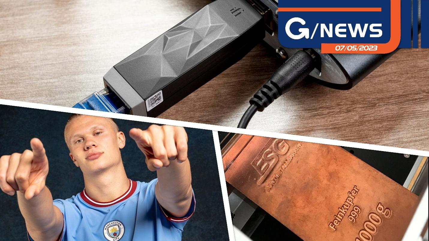Tổng hợp tin công nghệ trong tuần: Dongle LAN giúp mạng “yên lặng”; Làm mát 7950X bằng cục đồng 1kg; Erling Haaland mắc cỡ