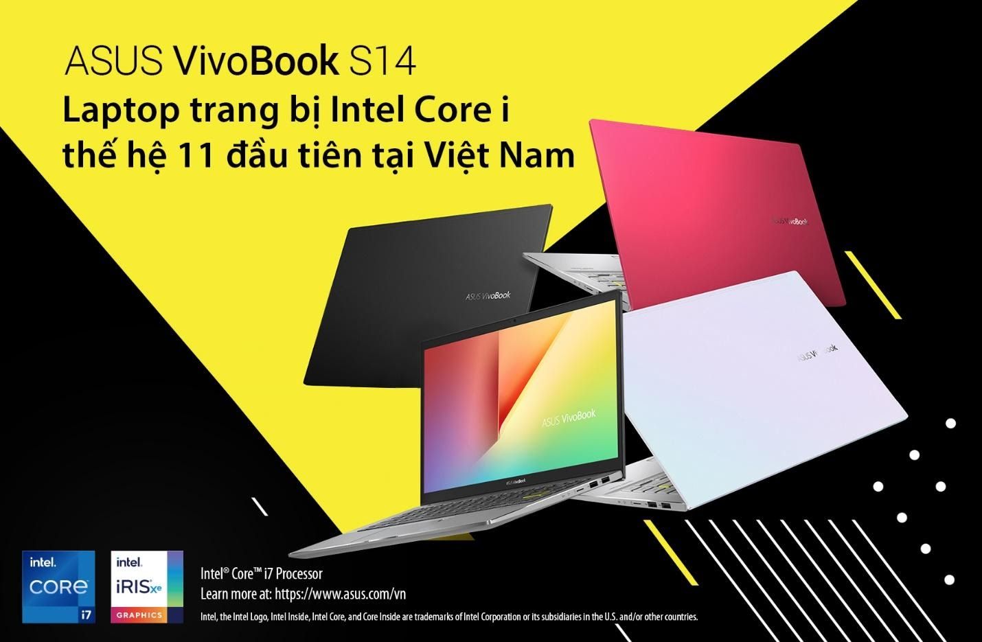 ASUS VivoBook S14 - Laptop đầu tiên tại Việt Nam trang bị CPU Intel Core thế hệ 11