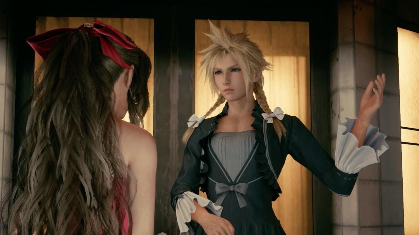 Một modder đã biến Cloud Strife thành… anh hùng mặc váy suốt nguyên game Final Fantasy VII Remake